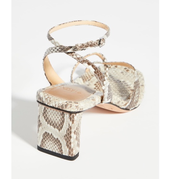 Alexandre Birman Nelly Square 50 Peyton multi Natural Exotic Sandals size 36/6 - Picture 4 of 13